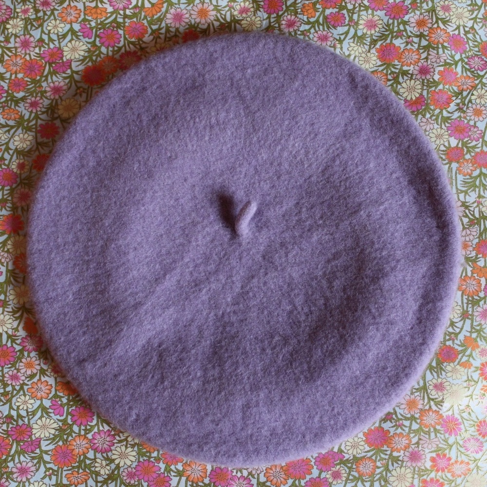 NWOT ASOS Lavender Wool Beret